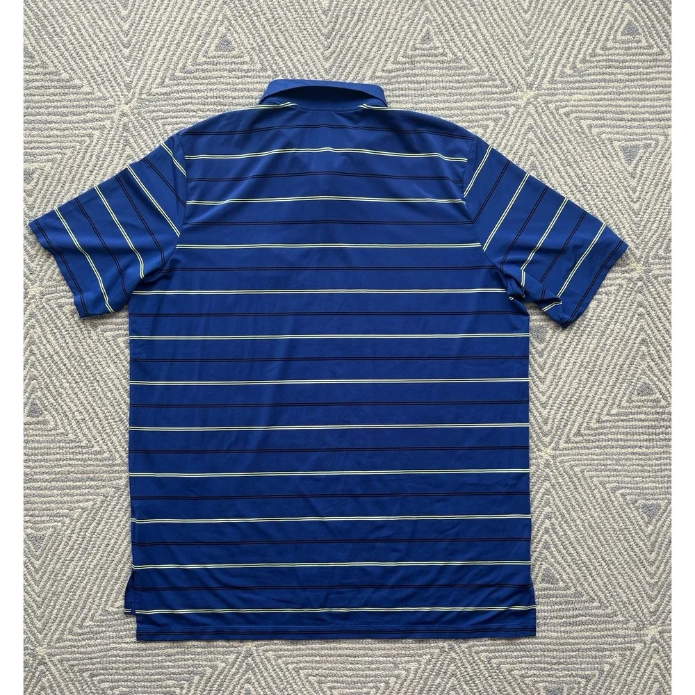 RLX Ralph‎ Lauren Old Memorial Polo Shirt - Blue/Black/Green - XL
